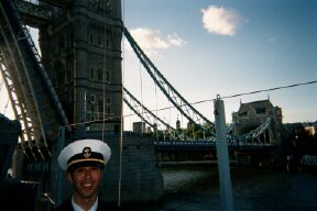 Passing by the Tower Bridge